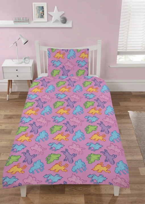 Unicorn Academy Purple Bed Set