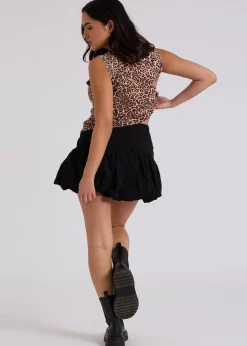Urban Bliss Black Balloon Mini Skirt