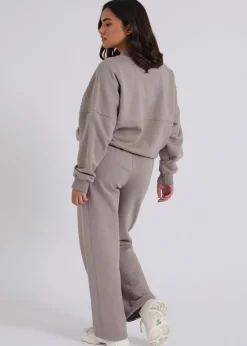 Urban Bliss Charcoal Grey Bomber & Wide Leg Jogger Set