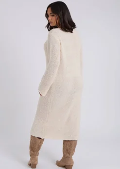 Urban Bliss Cream Boucle Maxi Dress