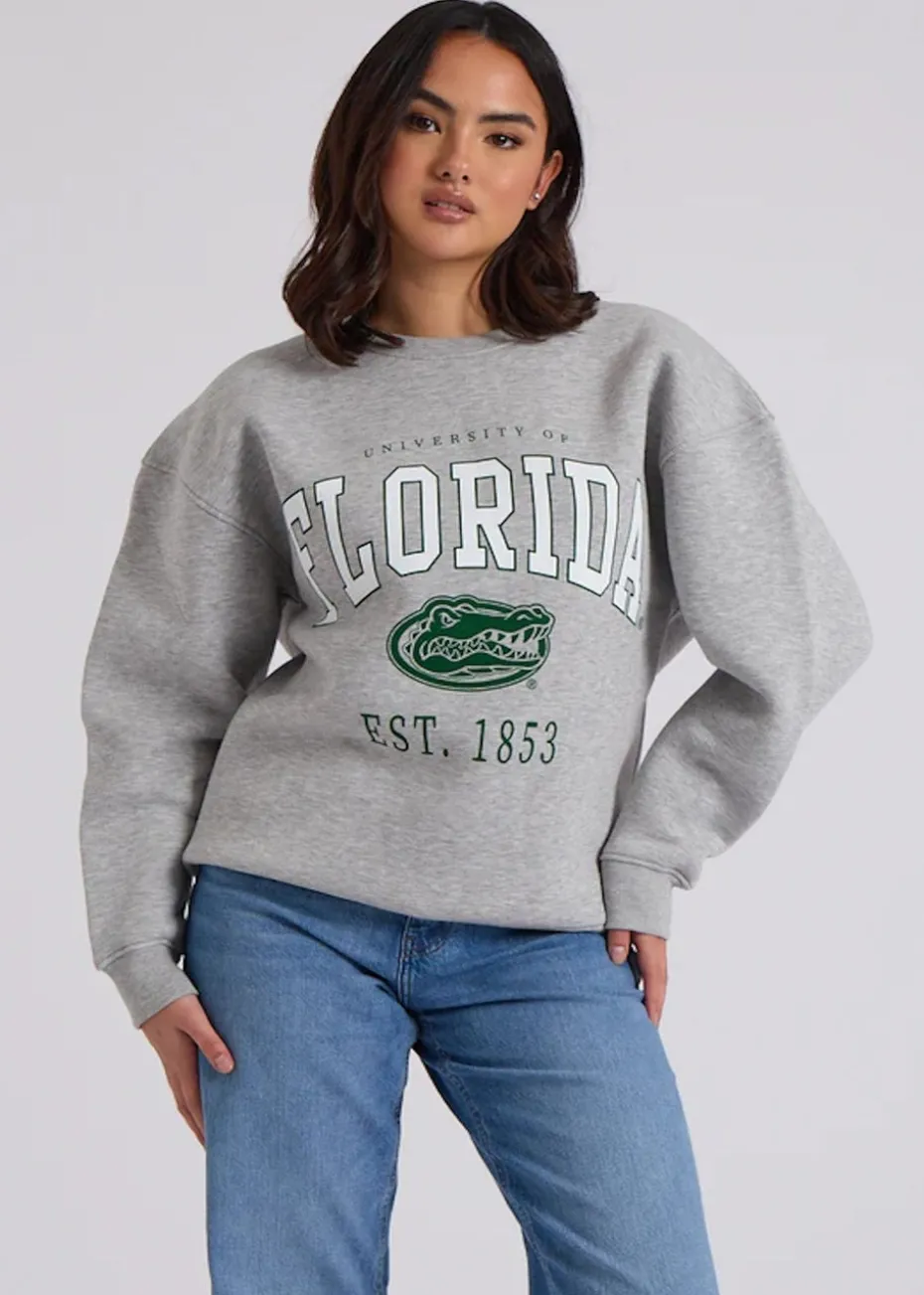Urban Bliss Grey Florida Oversized Sweatshirt