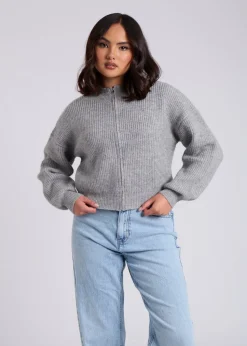 Urban Bliss Grey Zip Through Cardigan