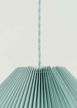 ValueLights Akira  Blue Pendant Light with Blue Tapered Shade (113cm x 53cm x 53cm)