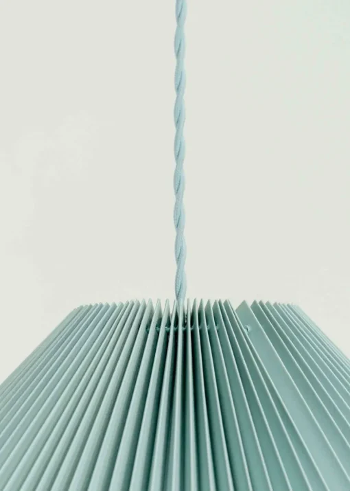 ValueLights Akira  Blue Pendant Light with Blue Tapered Shade (113cm x 53cm x 53cm)