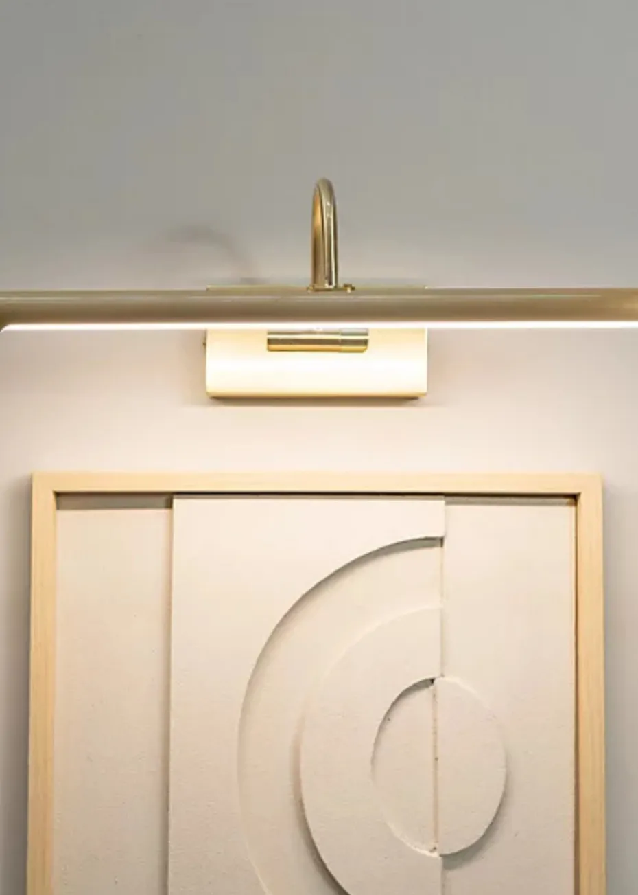 ValueLights Alana Brushed Gold Wall Light Integrated LED (20cm x 11cm x 46.5cm)