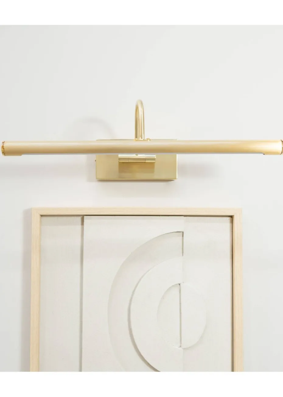 ValueLights Alana Brushed Gold Wall Light Integrated LED (20cm x 11cm x 46.5cm)