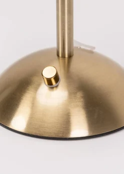 ValueLights Allie Gold LED Rechargeable Portable Wireless Table Lamp Light