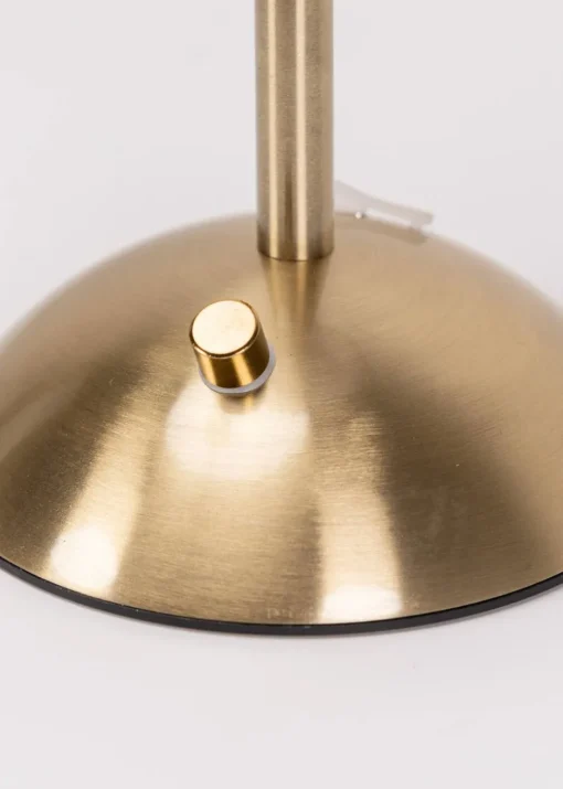 ValueLights Allie Gold LED Rechargeable Portable Wireless Table Lamp Light
