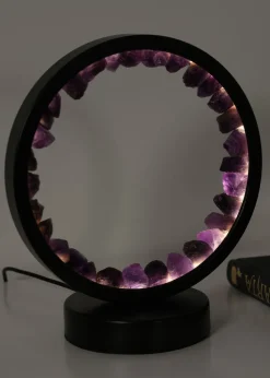 ValueLights Amethyst Crystal Wellness Lamp (20.5cm x 10.5cm x 18cm)