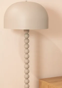ValueLights Clement Grey Floor Lamp (145cm x 33cm)