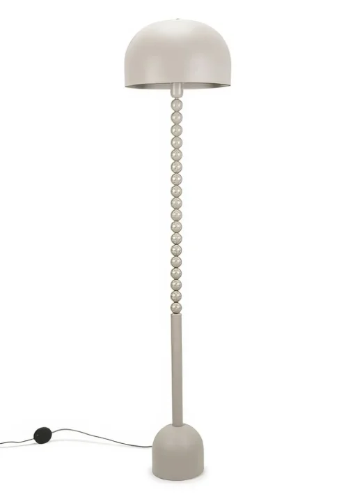 ValueLights Clement Grey Floor Lamp (145cm x 33cm)