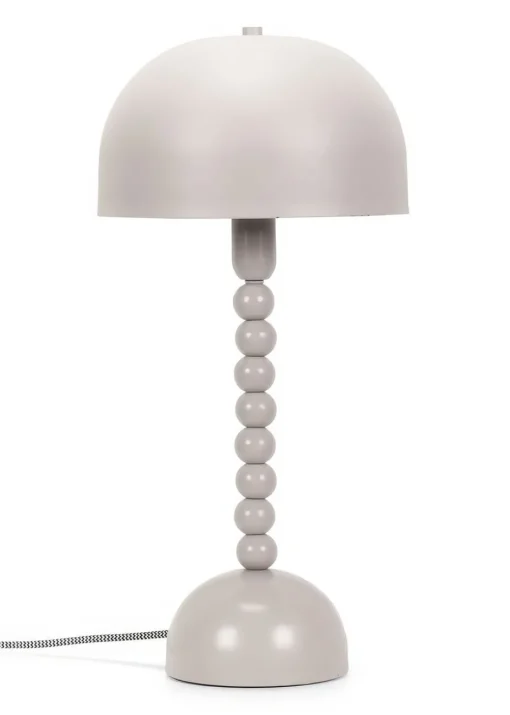 ValueLights Clement Grey Table Lamp (46cm x 22cm x 22cm)