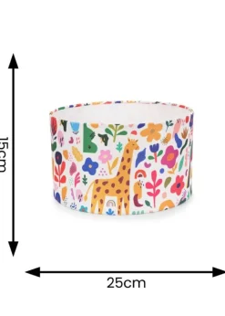 ValueLights Congo Shade Multicolour Drum Ceiling Pendant Lampshade (15cm x 25cm x 25cm)
