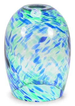ValueLights India Glass Marble Effect Green Dome Ceiling Pendant Shade
