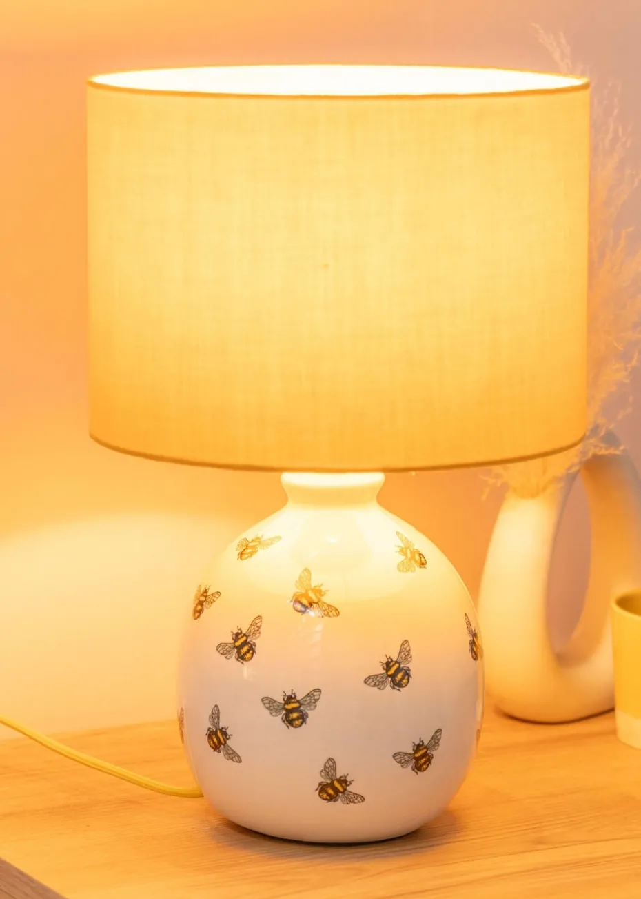 ValueLights Jayne Bee Ceramic Table Lamp (42.5cm x 28cm x 28cm)