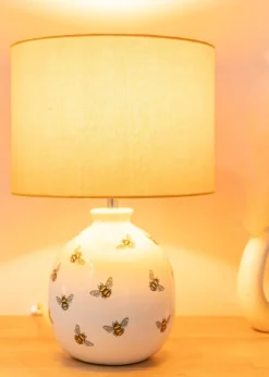 ValueLights Jayne Bee Ceramic Table Lamp (42.5cm x 28cm x 28cm)