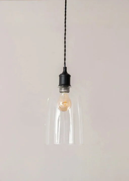 ValueLights Kira Glass Cloche Dome 3 Drop Bar Diner Ceiling Pendant Light