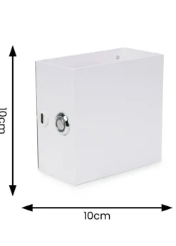 ValueLights Marx White Rechargeable Easy Fit Wireless Wall Light