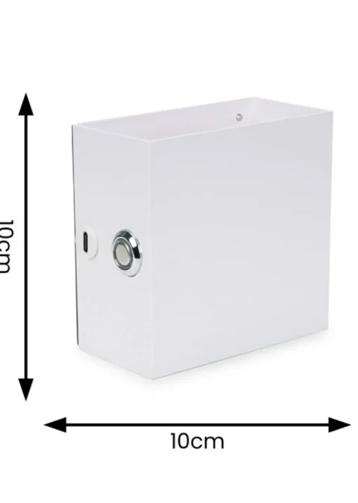 ValueLights Marx White Rechargeable Easy Fit Wireless Wall Light