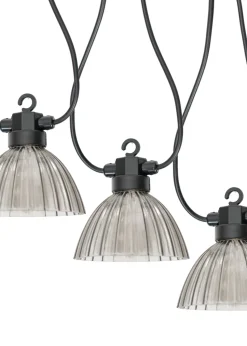 ValueLights Pleated Outdoor Battery Operated String Lights With Integrated LED's 6 Pack