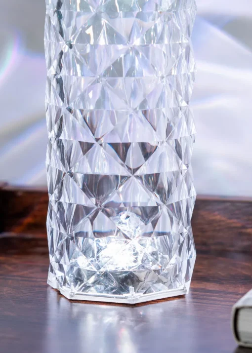 ValueLights Remote Control Colour Changing LED Crystal Style Touch Light (21.5cm x 9cm x 9cm)