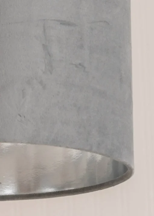 ValueLights Reni Velvet Grey Drum