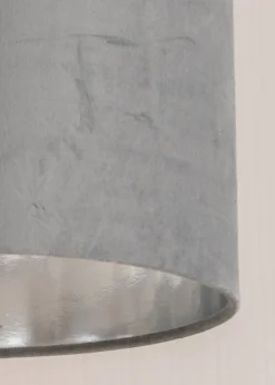 ValueLights Reni Velvet Grey Drum