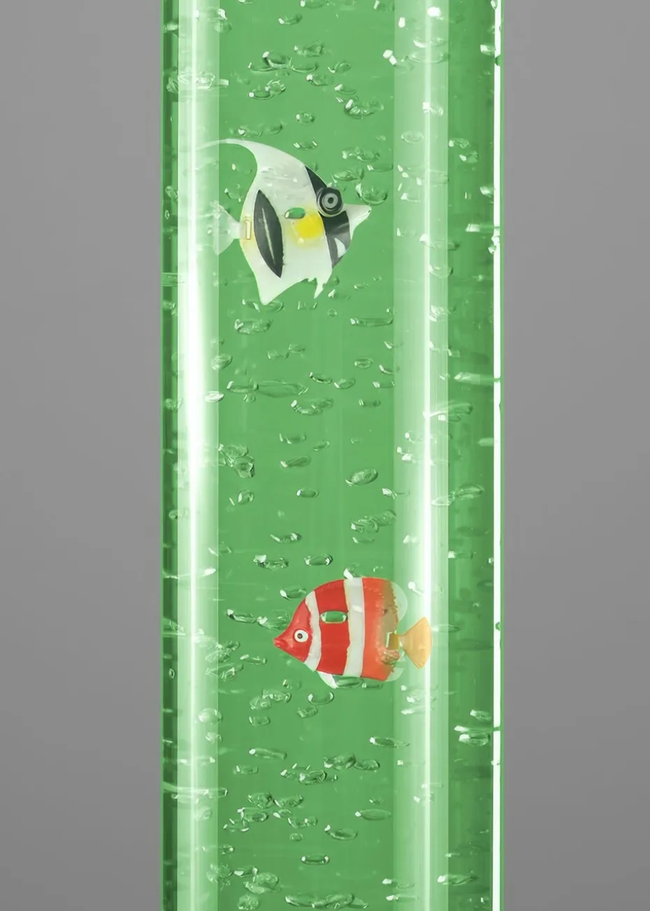 ValueLights Silver LED Colour Changing Bubble Lamp 6 Fish (90.5cm x 18cm x 18cm)