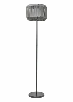 ValueLights Solar Grey Floor Lamp With Integrated LED's (148cm x 33cm x 33cm)