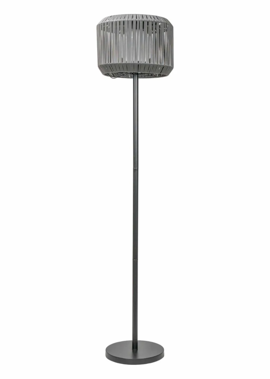 ValueLights Solar Grey Floor Lamp With Integrated LED's (148cm x 33cm x 33cm)