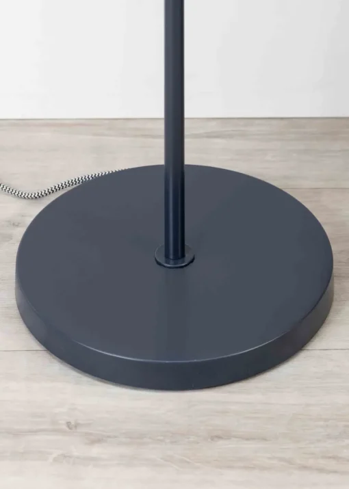 ValueLights Stassi Matte Blue Floor Lamp with Blue Dome Shade