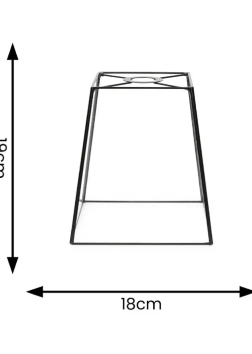 ValueLights Susie Glass Clear White Square Ceiling Pendant Shade (19cm x 18cm x 18cm)