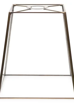 ValueLights Susie Glass Clear White Square Ceiling Pendant Shade (19cm x 18cm x 18cm)