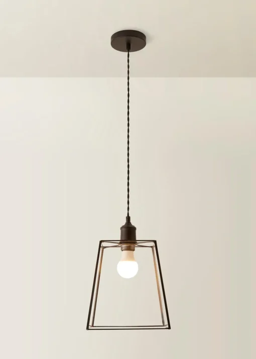 ValueLights Susie Glass Lantern Lamp Shade Matte Single Ceiling Pendant Light