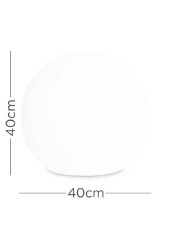 ValueLights Toka IP44 Colour Changing Rechargeable Garden Ball Light with Remote Control (40cm)
