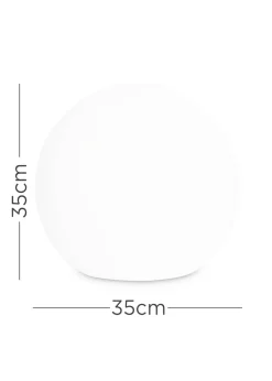 ValueLights Toka IP44 Colour Changing Rechargeable Garden Ball Light with Remote Control (35cm)