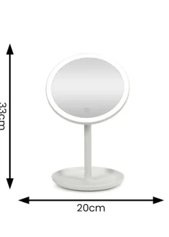 ValueLights White LED Make Up Mirror Bluetooth Speaker (33cm x 20cm x 18cm)