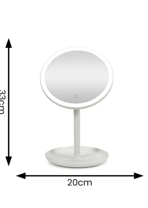 ValueLights White LED Make Up Mirror Bluetooth Speaker (33cm x 20cm x 18cm)