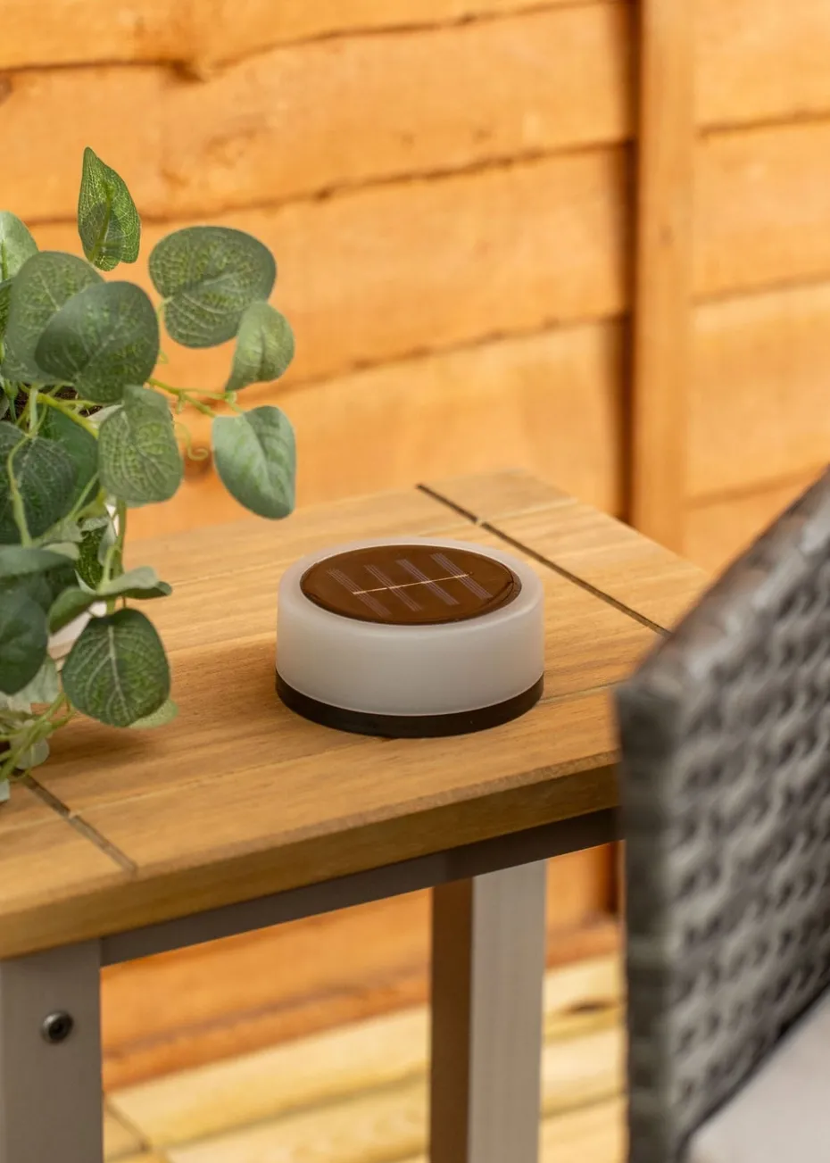 ValueLights White Multi-Function Solar Lights Set of 2 (11.5cm x 11cm x 11cm)