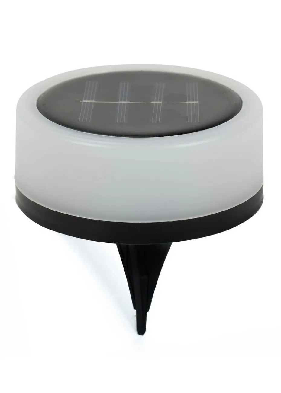 ValueLights White Multi-Function Solar Lights Set of 2 (11.5cm x 11cm x 11cm)