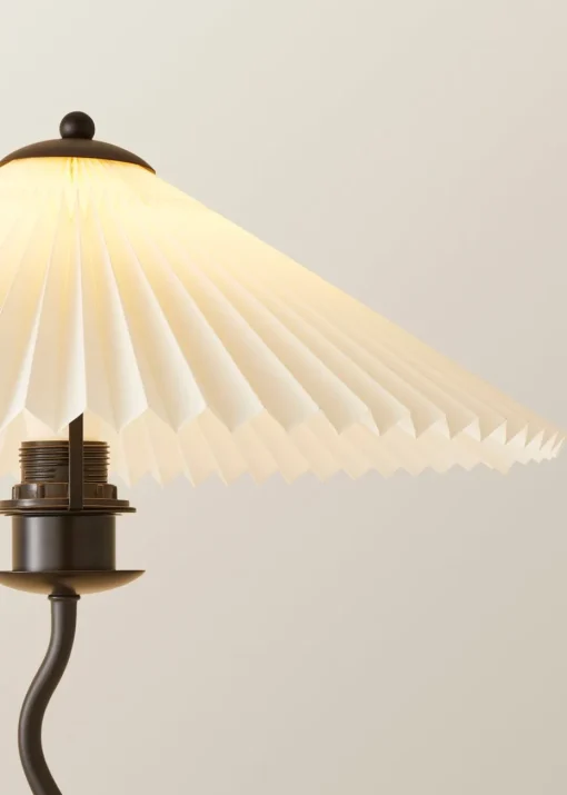 ValueLights Wiggle Black Metal Table Lamp Origami Shade (50cm x 44cm x 44cm)