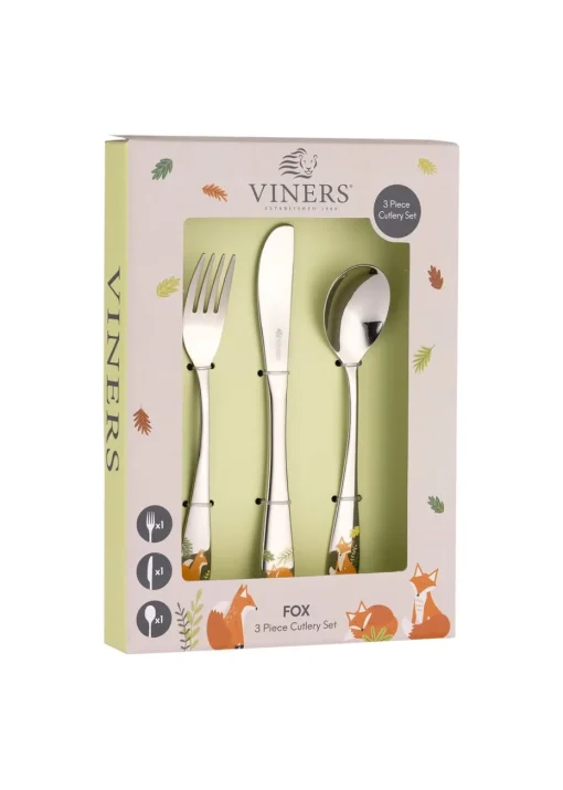 Viners Fox 3 Piece Kids Cutlery Set