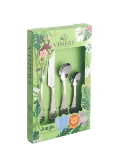 Viners Jungle Kids 4 Piece Cutlery Set