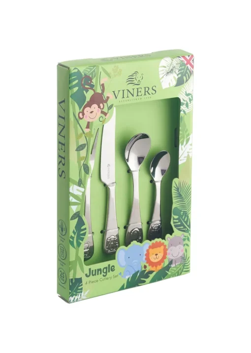 Viners Jungle Kids 4 Piece Cutlery Set