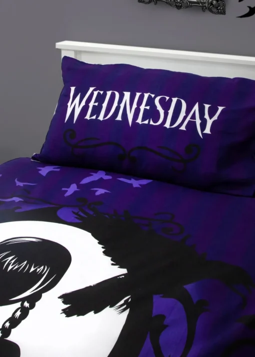 Wednesday Reversible Polycotton Reversible Duvet Cover Set