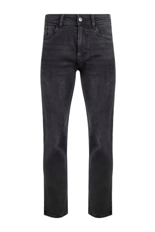 Weird Fish Black Eddie Straight Leg Denim Jeans