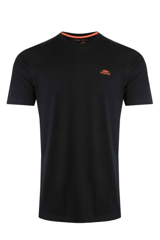 Weird Fish Black Fished Branded T-Shirt