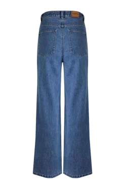 Weird Fish Blue Corine Wide Leg Denim Jeans