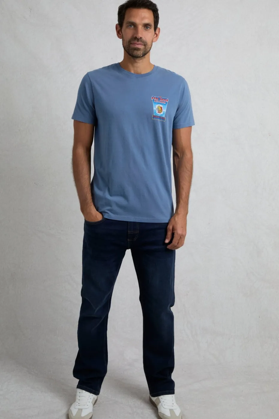 Weird Fish Blue Fin Hof Back Print Artist T-Shirt