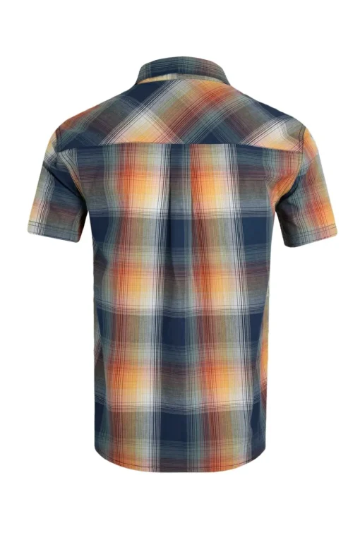 Weird Fish Blue Judd Short Sleeve Check Shirt